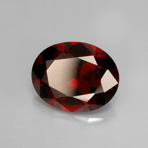 2,59 ctw natürlicher roter Pyrop, Oval Schliff, VS