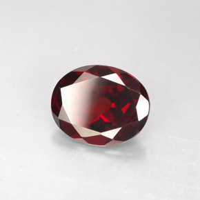 2,86 ctw natürlicher roter Pyrop, Oval Schliff, VVS-VS