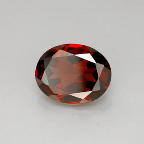 2,92 ctw natürlicher roter Pyrop, Oval Schliff, VS