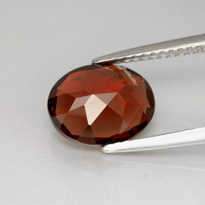 2,92 ctw natürlicher roter Pyrop, Oval Schliff, VS