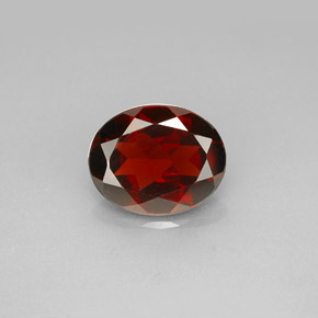 2,98 ctw natürlicher roter Pyrop, Oval Schliff, VS