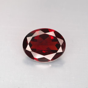 2,57 ctw natürlicher roter Pyrop, Oval Schliff, VVS-VS
