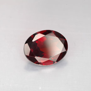 2,57 ctw natürlicher roter Pyrop, Oval Schliff, VVS-VS