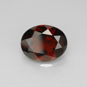 2,98 ctw natürlicher roter Pyrop, Oval Schliff, VS