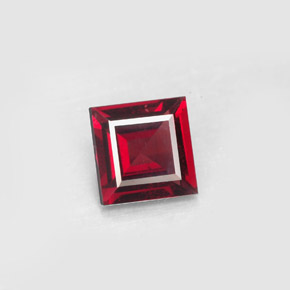 2,40 ctw natürlicher roter Pyrop, Quadrat, VS