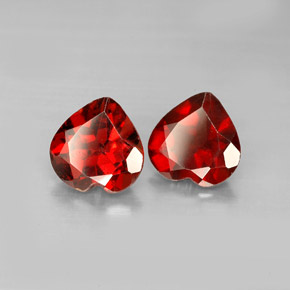  ct natürliche tiefrot Pyrop-Granat-Edelsteine, Herzform, VS