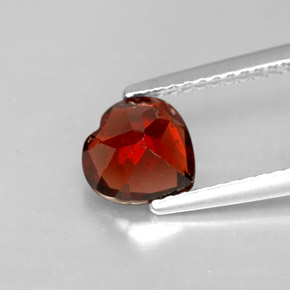 1,32 ctw natürlicher roter Pyrop, Herzform, VS