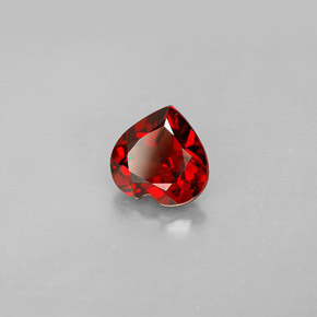 1,31 ctw natürlicher roter Pyrop, Herzform, VS