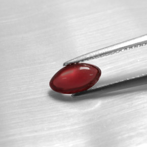 1,20 ctw natürlicher roter Pyrop, Transparent, Transparent / Lichtdurchlässig