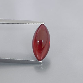 3,08 ctw natürlicher roter Pyrop, Transparent, Transparent / Lichtdurchlässig