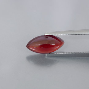 3,08 ctw natürlicher roter Pyrop, Transparent, Transparent / Lichtdurchlässig
