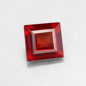 1,03 ctw natürlicher roter Pyrop, Quadrat, VVS-VS