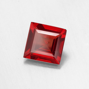 1,03 ctw natürlicher roter Pyrop, Quadrat, VVS-VS