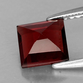 1,42 ctw natürlicher roter Pyrop, Quadrat, VS