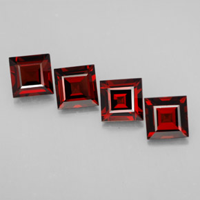  ct natürliche roter Pyrop-Edelsteine, Quadrat, VS