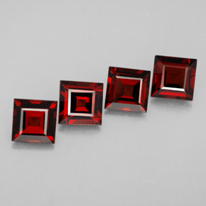  ct natürliche roter Pyrop-Edelsteine, Quadrat, VS