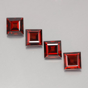  ct natürliche roter Pyrop-Edelsteine, Quadrat, VS