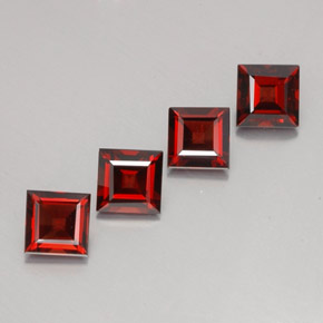  ct natürliche roter Pyrop-Edelsteine, Quadrat, VS