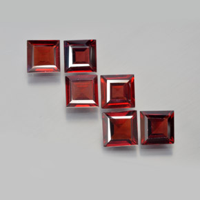  ct natürliche roter Pyrop-Edelsteine, Quadrat, VS