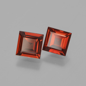 1,47 ct natürliche roter Pyrop-Edelsteine, Quadrat, VVS-VS
