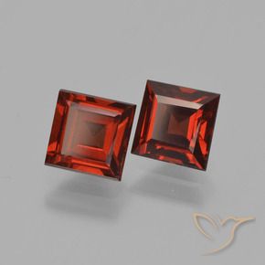 1.76 ct natürliche tiefrot Pyrop-Granat-Edelsteine, Quadrat, VS