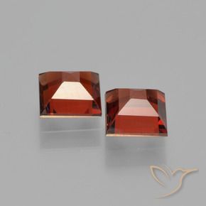1.58 ct natürliche dunkelrot Pyrop-Granat-Edelsteine, Quadrat, VS