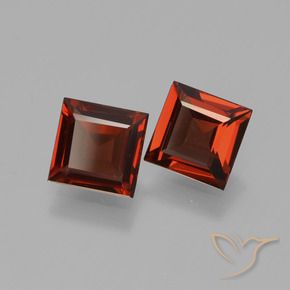 1.45 ct natürliche dunkelrot Pyrop-Granat-Edelsteine, Quadrat, VVS-VS