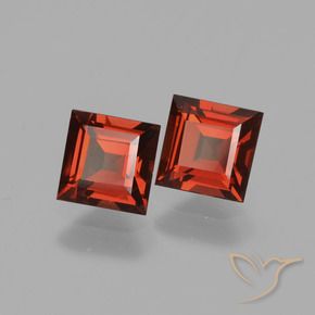 1.49 ct natürliche Johannisbeere Rot Pyrop-Granat-Edelsteine, Quadrat, VS