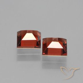 1.49 ct natürliche Johannisbeere Rot Pyrop-Granat-Edelsteine, Quadrat, VS