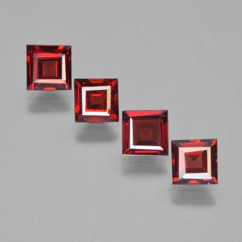 2,68 ct natürliche roter Pyrop-Edelsteine, Quadrat, VS