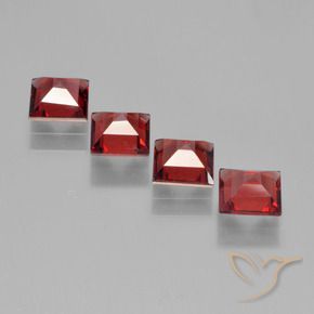 2.76 ct natürliche Mittelrot Pyrop-Granat-Edelsteine, Quadrat, VS
