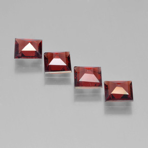 2.38 ct natürliche dunkelrot Pyrop-Granat-Edelsteine, Quadrat, VS