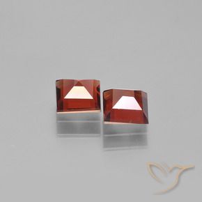 1.51 ct natürliche Hellrot Pyrop-Granat-Edelsteine, Quadrat, VS