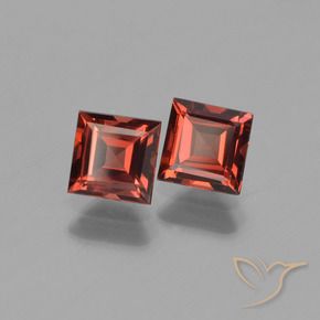 1.46 ct natürliche tiefrot Pyrop-Granat-Edelsteine, Quadrat, VVS-VS