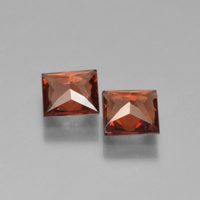  ct natürliche Rot Pyrop-Granat-Edelsteine, Quadrat, VS