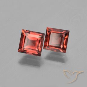 1.57 ct natürliche Mittelrot Pyrop-Granat-Edelsteine, Quadrat, VS
