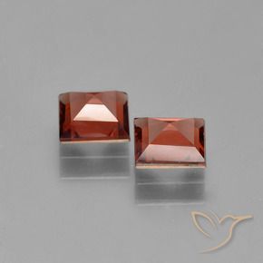 1.35 ct natürliche tiefrot Pyrop-Granat-Edelsteine, Quadrat, VS