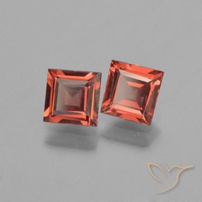 1.39 ct natürliche tiefrot Pyrop-Granat-Edelsteine, Quadrat, VS