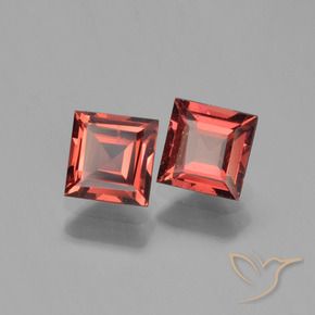1.60 ct natürliche tiefrot Pyrop-Granat-Edelsteine, Quadrat, VS