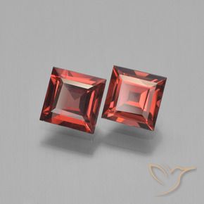 1.51 ct natürliche tiefrot Pyrop-Granat-Edelsteine, Quadrat, VS