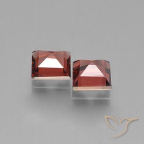 1.51 ct natürliche tiefrot Pyrop-Granat-Edelsteine, Quadrat, VS