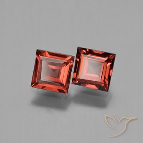 1.41 ct natürliche Mittelrot Pyrop-Granat-Edelsteine, Quadrat, VVS-VS