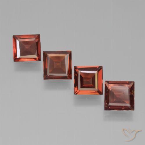 2.21ctw Natürlicher Scharlachrot Pyrop-Granat, Quadrat, VS