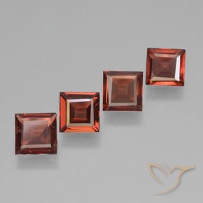 2.21 ct natürliche Scharlachrot Pyrop-Granat-Edelsteine, Quadrat, VS