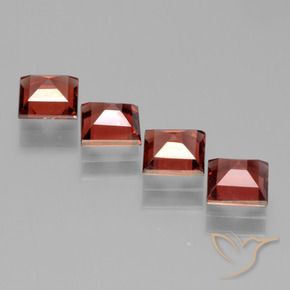 2.99 ct natürliche Mittelrot Pyrop-Granat-Edelsteine, Quadrat, VS