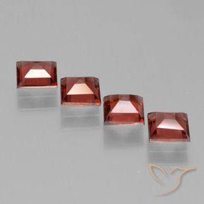 2.53 ct natürliche Scharlachrot Pyrop-Granat-Edelsteine, Quadrat, VS