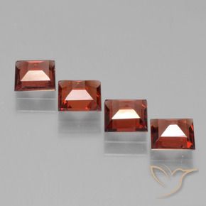 2.58 ct natürliche Mittelrot Pyrop-Granat-Edelsteine, Quadrat, VS