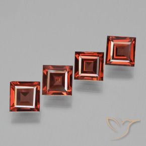 2.79 ct natürliche Mittelrot Pyrop-Granat-Edelsteine, Quadrat, VS