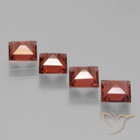 2.79 ct natürliche Mittelrot Pyrop-Granat-Edelsteine, Quadrat, VS