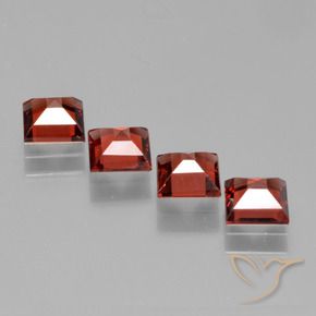 2.75 ct natürliche Mittelrot Pyrop-Granat-Edelsteine, Quadrat, VS